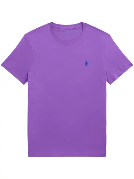 Siuvinėtos zomšinės pledinės maudymosi kelnaitės Polo Ralph Lauren mėlyna