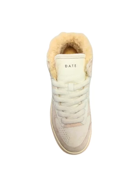 Sneakersy D.a.t.e. zamszowe beżowe