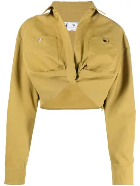Cropp cămașă Off-white alb