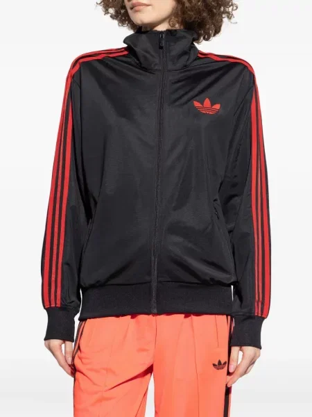 Cămașă Adidas cu dungi cu broderie clasică gri