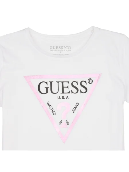 Tricou copii Guess alb