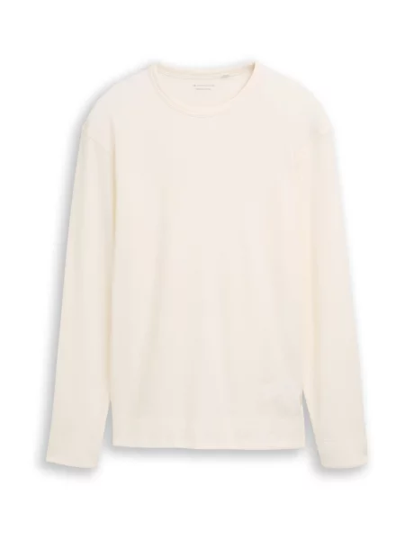 TOM TAILOR Tricou lână alb