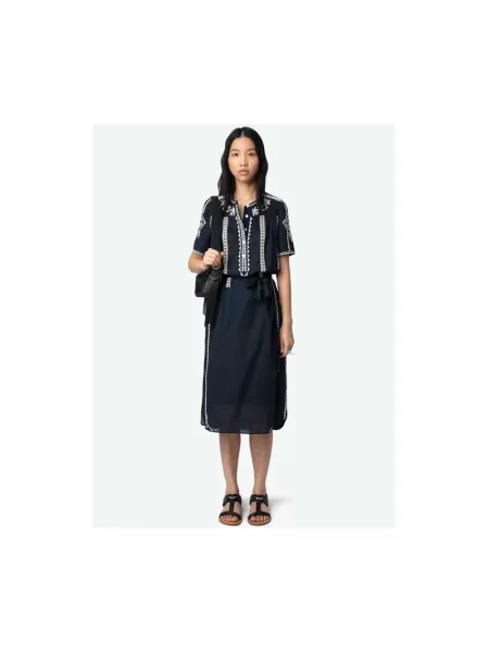 Sukienka Zadig & Voltaire biznesowa czarna