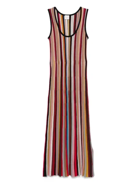 Rochie Paul Smith cu dungi tricotate negru