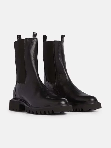 AllSaints Kožené topánky chelsea AllSaints Hallie Boot čierna