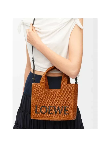 Shopperka Loewe brązowa