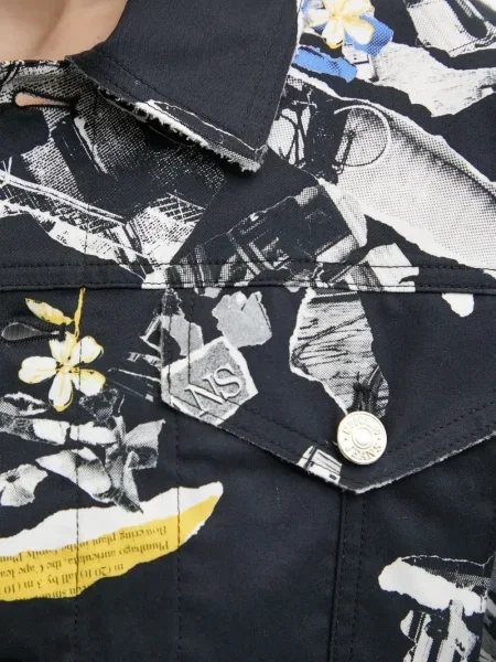 Geacă de blugi Moschino Jeans negru