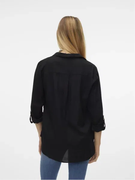 Πουκάμισο Vero Moda μαύρο