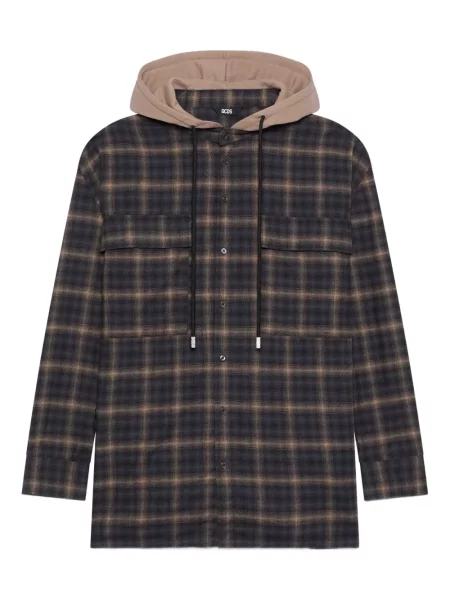 Košulja Gcds karirana s kapuljačom