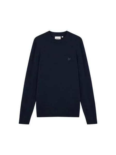 Sweter Lyle & Scott z wełny merino niebieski