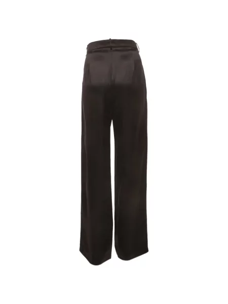 Pantaloni Magda Butrym din satin negru