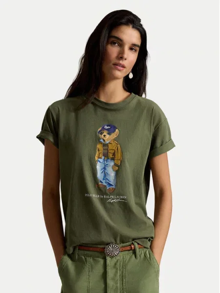 Polo Ralph Lauren T-Shirt Σκούρο πράσινο