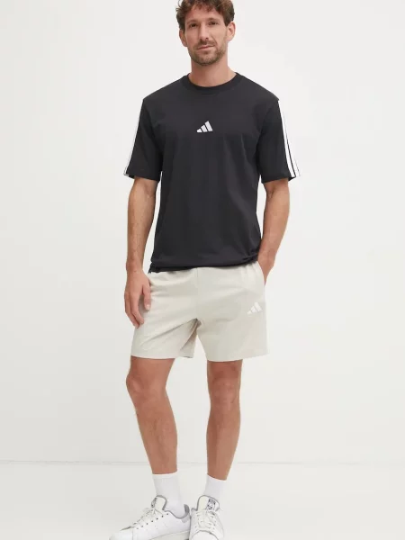 Футболка Adidas с аппликацией черная