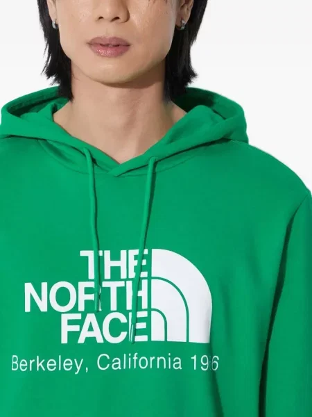 Hanorac cu glugă The North Face verde