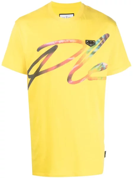 Tricou Philipp Plein galben