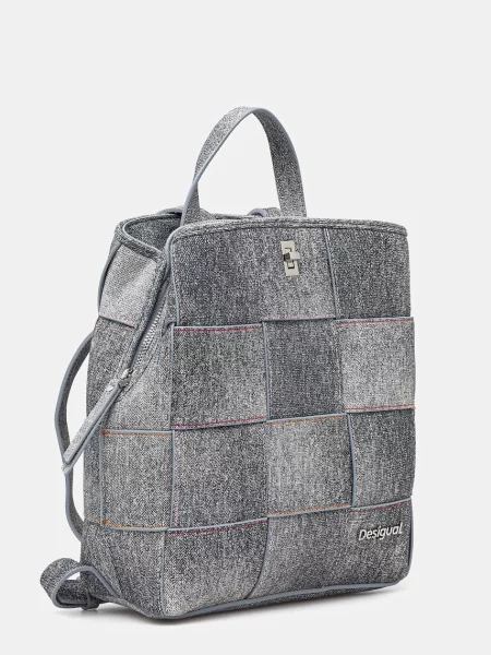 Рюкзак Desigual YOKO PU DENIM SU малий візерунок сірий