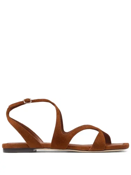 Sandale Jimmy Choo fără toc maro