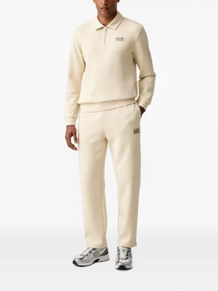 Svetr Ea7 Emporio Armani s autogramem bílý