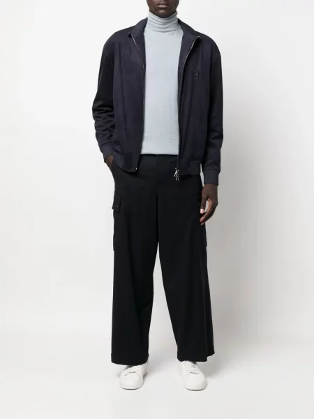 Vilnonės kelnės Giorgio Armani mėlyna