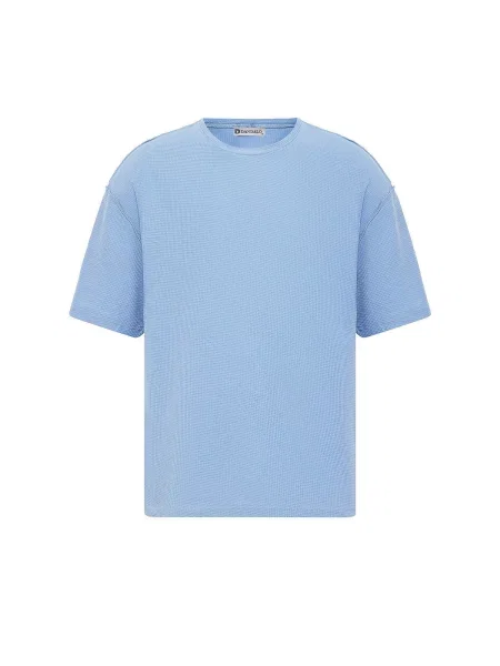 Dandalo Tricou albastru deschis alb
