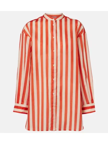 Cămașă cu dungi Eres cu dungi roșu