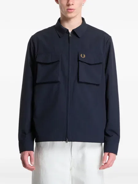 Cămașă Fred Perry cu autograf albastru