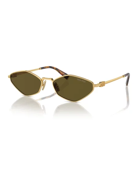 Miu Miu Okulary Przeciwsłoneczne Mu gold żółte