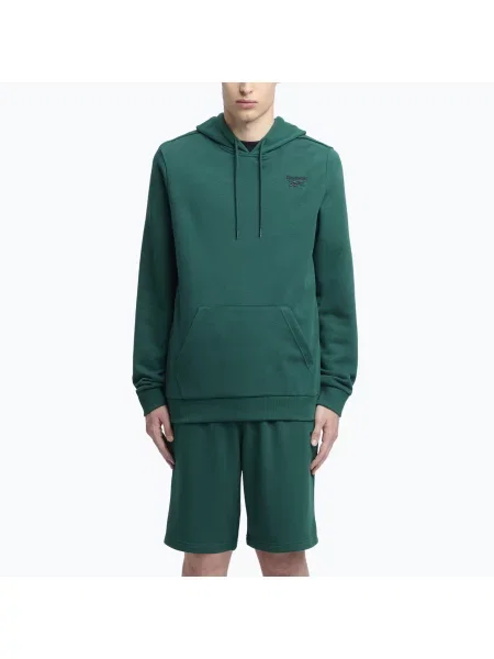 Mikina Reebok Identity Small Logo Hoodie collegiate green zelená