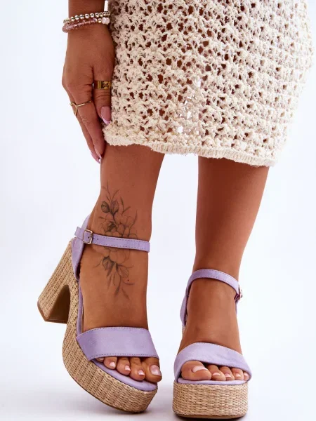 Chunky sandali Fi1 iz semiša roza