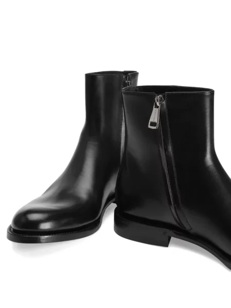 Cizme scurte Dolce & Gabbana din piele negru
