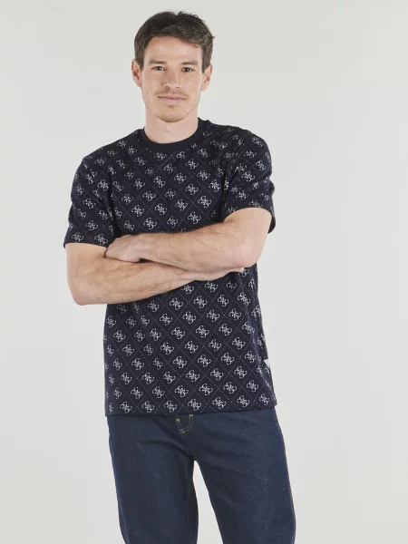 Tricou Guess tricotate albastru