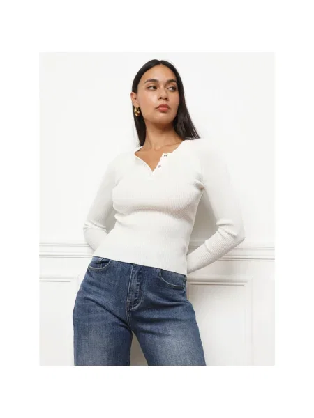 Top La Modeuse alb