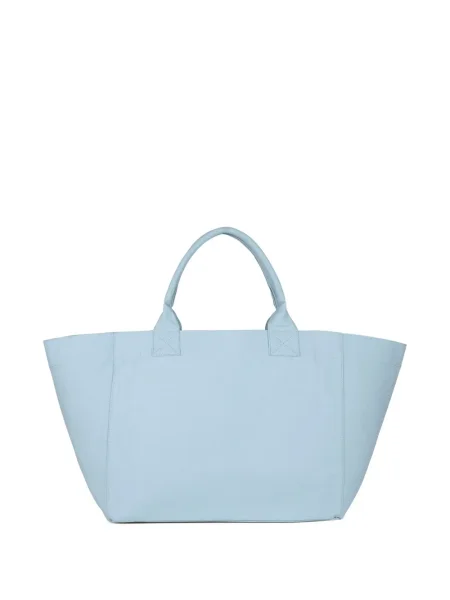 Geantă shopper Ganni albastru