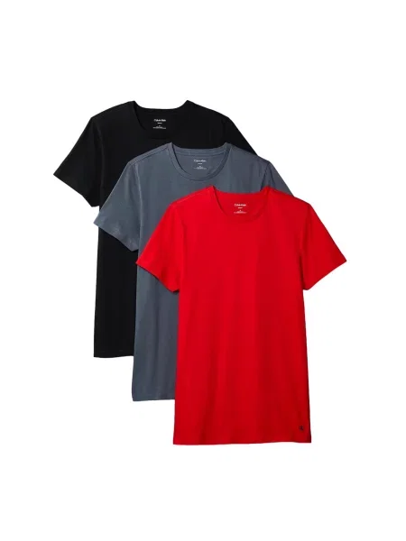 Calvin Klein Underwear Majica antracit siva / crvena crna