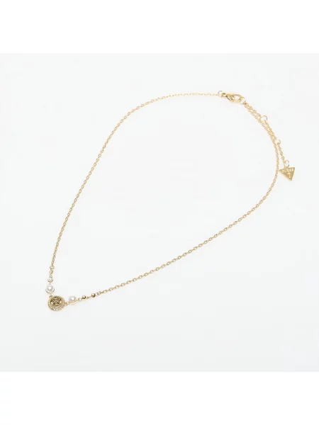 Κολιέ GUESS Tiny Pearly Yellow Gold Universal κίτρινο