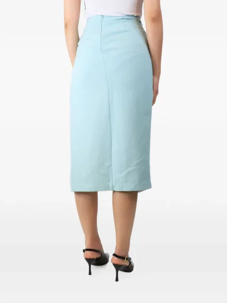 Fustă Roland Mouret cu volane albastru