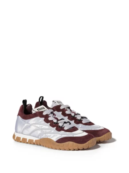 Sneakerși Miu Miu din piele de căprioară