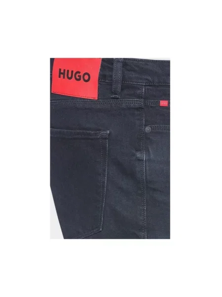 HUGO Jeansy Granatowy Extra niebieskie