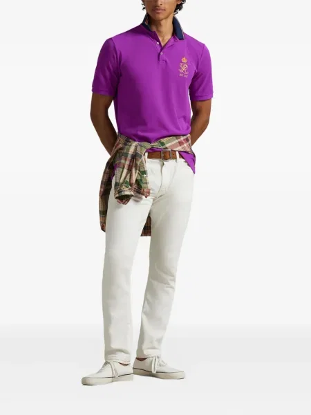 Μικρός κάλτσες Polo Ralph Lauren με κέντημα από ζέρσεϋ μπλε