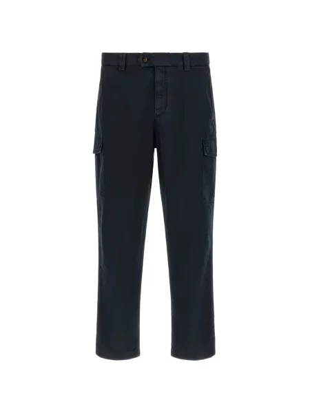 Spodnie cargo Brunello Cucinelli niebieskie
