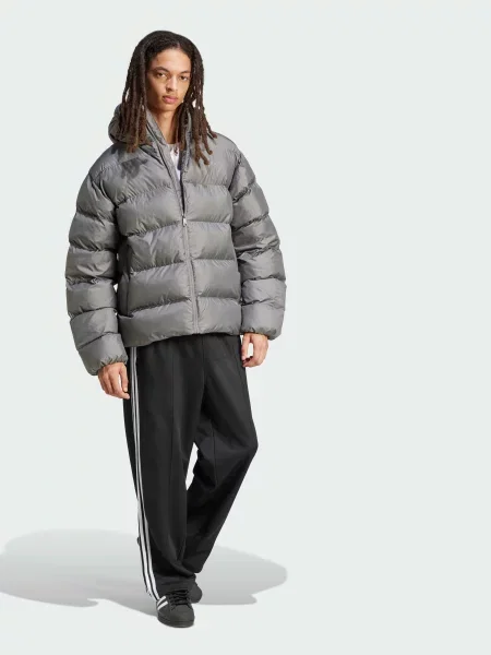 Пуховик Adidas серый