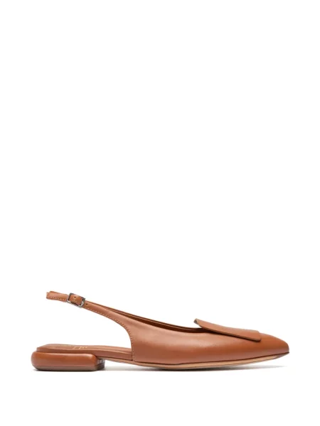 Pantofi cu toc Officine Creative din piele slingback maro