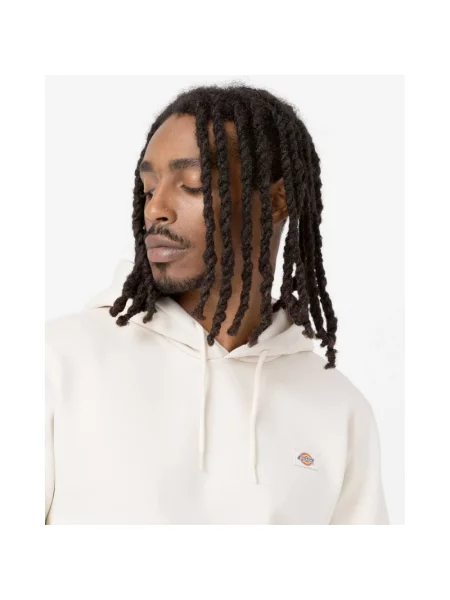Dickies bluza beżowy z kapturem gładka biała