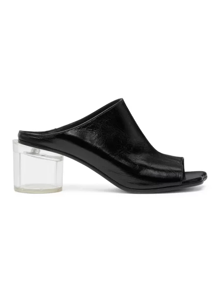 Klapki mules Mm6 Maison Margiela czarne
