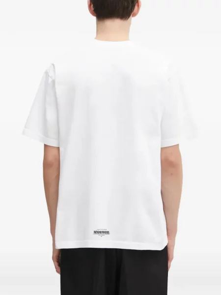 Tricou Neighborhood cu imagine alb