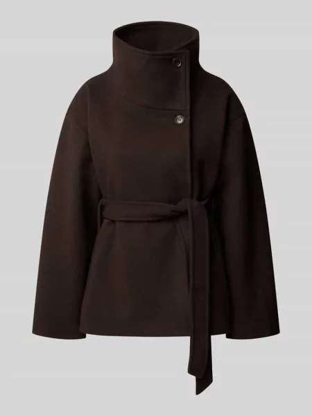 Kurtka ze stójką i wiązanym paskiem Gina Tricot