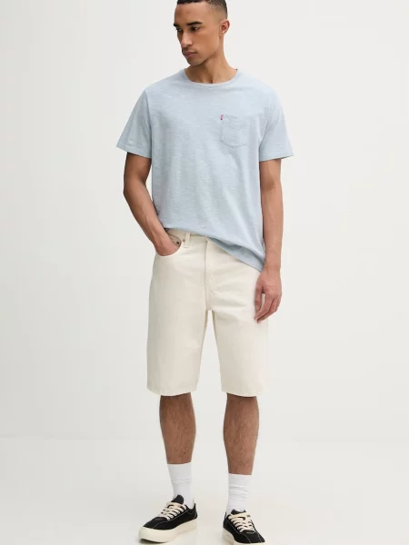 Levi's tričko SS CLASSIC POCKET TEE modré