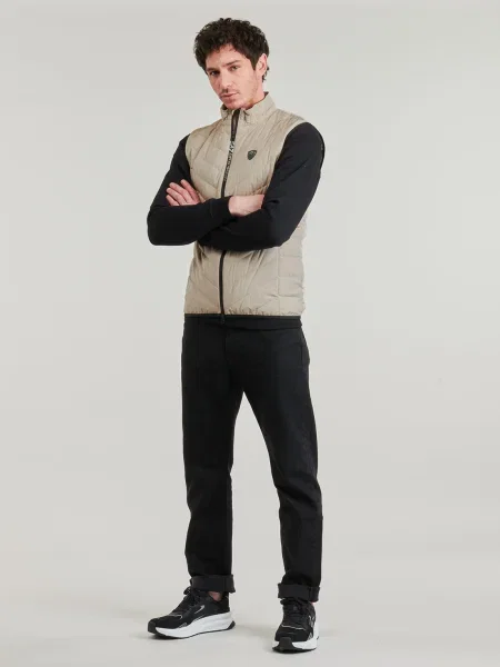 Vestă din puf Emporio Armani Ea7 bej