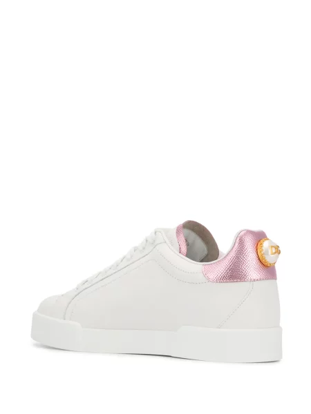 Tenisky Dolce & Gabbana Portofino s perlami bílé