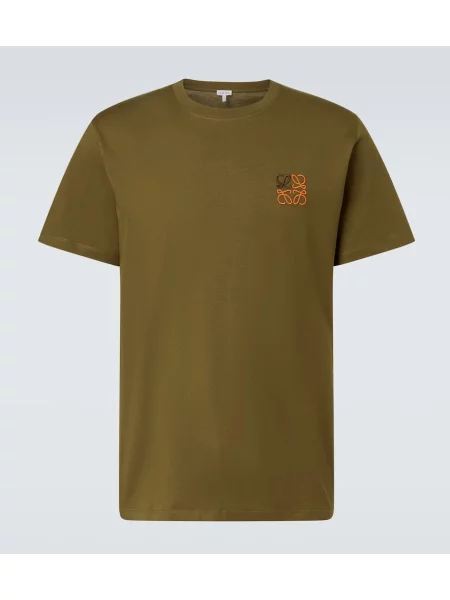 Tricou Loewe din jerseu verde
